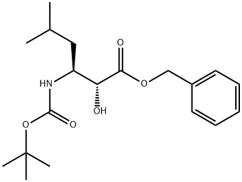 tert-butyl (1R,2S)-1-((benzyloxy)carbonyl)-1-hydroxy-4-methylpentan-2-ylcarbamate Structure
