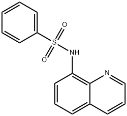 N-(喹啉-8-基)苯磺胺酰胺, 16082-59-0, 结构式