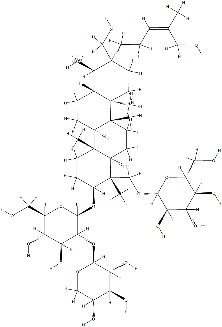 凤仙萜四醇苷 G 结构式
