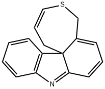 1H,5H-Thiepino3,4-dcarbazole 结构式