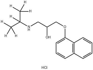 盐酸普萘洛尔-D7, 1613439-56-7, 结构式