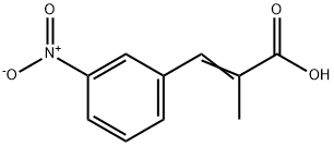2-Propenoic acid, 2-Methyl-3-(3-nitrophenyl)- Structure