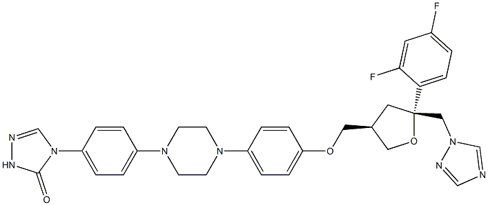 泊沙康唑杂质 结构式