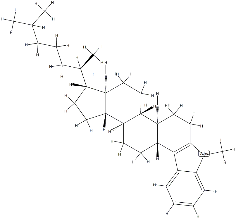 1'-Methyl-1'H-5α-cholest-3-eno[3,4-b]indole Structure