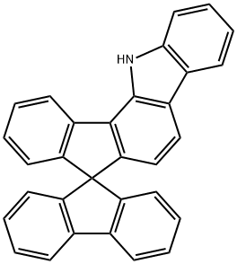 Spiro[9H-fluorene-9,7'(12'H)-indeno[1,2-a]carbazole] Struktur