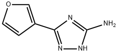 5-(呋喃-3-基)-4H-1,2,4-三唑-3-胺, 161793-04-0, 结构式
