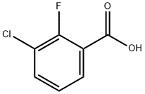 3-クロロ-2-フルオロ安息香酸 化学構造式