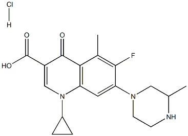 Grepafloxacin hydrochloride Structure