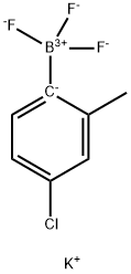 (4-氯-2-甲基苯基)三氟硼酸钾, 1620108-43-1, 结构式