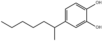 1,2-Benzenediol,4-(1-methylhexyl)-(9CI) Struktur