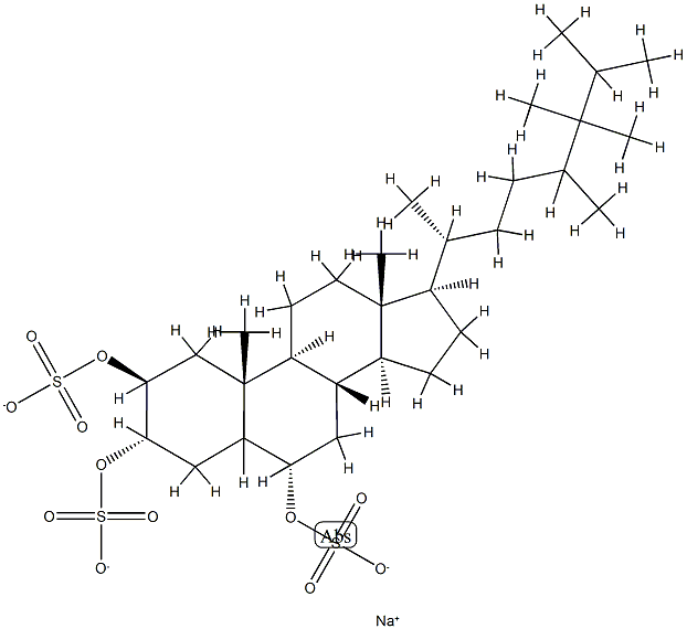 ophirapstanol trisulfate 结构式