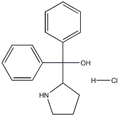 2-PyrrolidineMethanol, a,a-diphenyl-, hydrochloride Structure