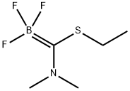 (Ethylthio-trifluoroborate)-methane dimethyliminium 95% 化学構造式