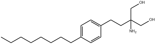2-氨基-2-[2-(4-辛基苯基)乙基]-1,3-丙二醇, 162359-55-9, 结构式