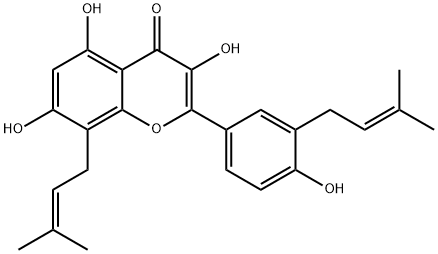 构树黄酮醇F, 162558-94-3, 结构式