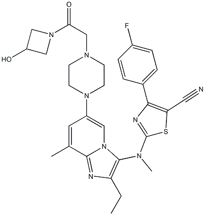 ジリタキセスタット 化学構造式
