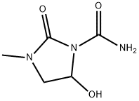 1-Imidazolidinecarboxamide,5-hydroxy-3-methyl-2-oxo-(9CI) Structure
