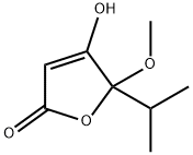 2(5H)-Furanone,4-hydroxy-5-methoxy-5-(1-methylethyl)-(9CI) Struktur