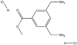 Benzoic acid, 3,5-bis(aminomethyl)methyl ester, hydrochloride (1:2) 结构式