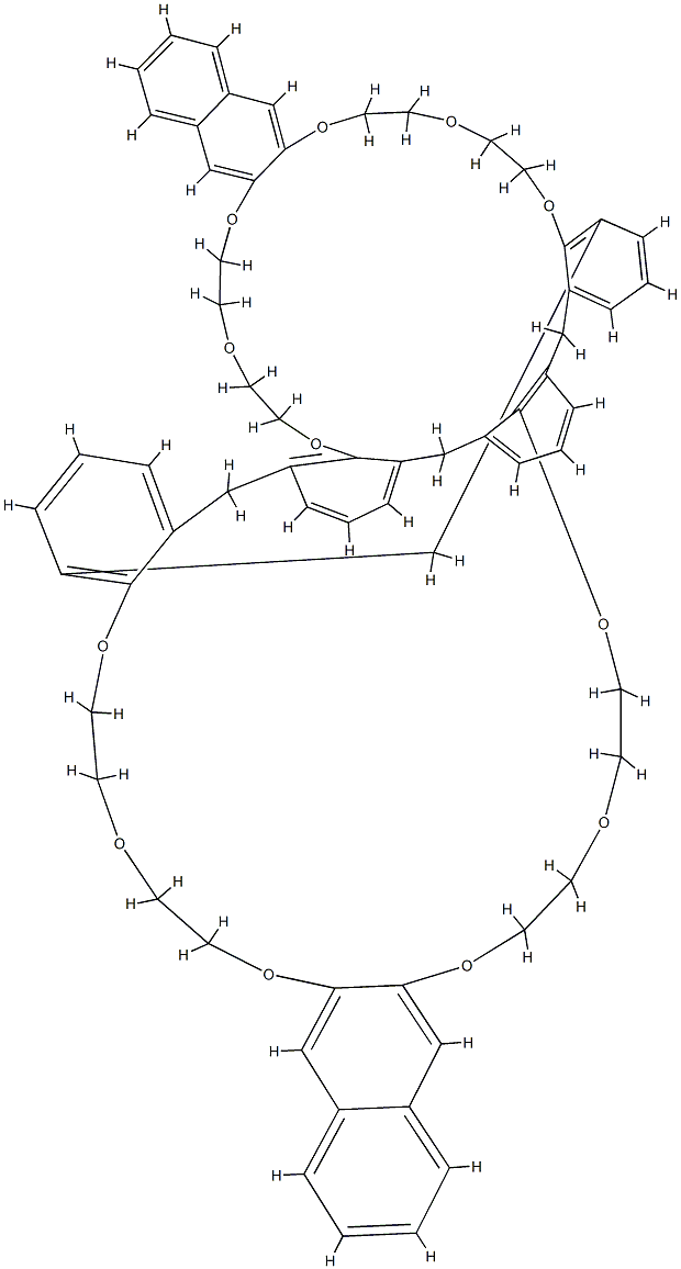 杯[4]-二-2,3-萘-冠-6, 162898-44-4, 结构式