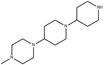 1-甲基-4-[1-(4-哌啶基)-4-哌啶基]哌嗪 结构式