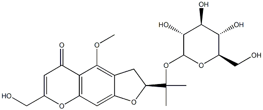 Cimifugin 4'-O-β-D-glucopyranoside Structure