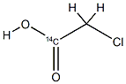 CHLOROACETIC ACID-1-14C 20-40 MCI PERMMO L Struktur