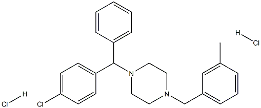 mecilizine hydrochloride Struktur