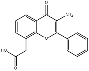 4H-1-Benzopyran-8-aceticacid,3-amino-4-oxo-2-phenyl-(9CI) Struktur