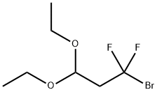 1-ブロモ-1,1-ジフルオロ-3,3-ジエトキシプロパン 化学構造式