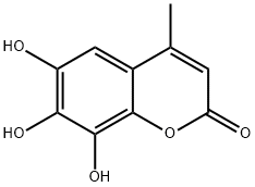 2H-1-Benzopyran-2-one,6,7,8-trihydroxy-4-methyl-(9CI) Structure