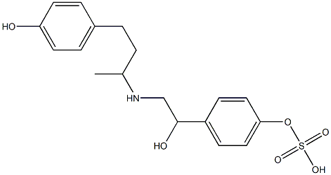 Ractopamine-10’-sulfate(MixtureofDiastereomers) Struktur