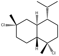 [1S,4aβ,8aα,(-)]-1β,6β-Dichlorodecahydro-1,6-dimethyl-4β-(1-methylethyl)naphthalene 结构式