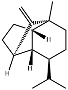 (1R,3aβ,7aβ)-Octahydro-4-methyl-8-methylene-7-isopropyl-1α,4α-methano-1H-indene Struktur