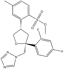 泊沙康唑非对映异构体中间体2,166583-12-6,结构式