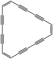 (1Z,7Z,13Z)-1,7,13-Cyclooctadecatriene-3,5,9,11,15,17-hexyne 结构式