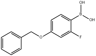 4-BENZYLOXY-2-FLUOROPHENYLBORONIC ACID Struktur