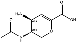 L-threo-Hex-2-enonic acid, 5-(acetylamino)-4-amino-2,6-anhydro-3,4,5-trideoxy- (9CI) Structure