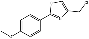 4-(CHLOROMETHYL)-2-(4-METHOXYPHENYL)-1,3-OXAZOLE 化学構造式