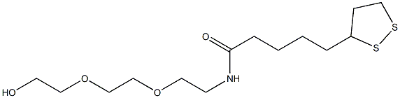 Lipoamido-PEG2-alcohol Struktur