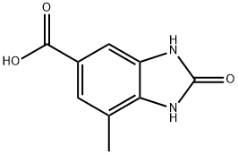 1H-Benzimidazole-5-carboxylicacid,2,3-dihydro-7-methyl-2-oxo-(9CI) Struktur