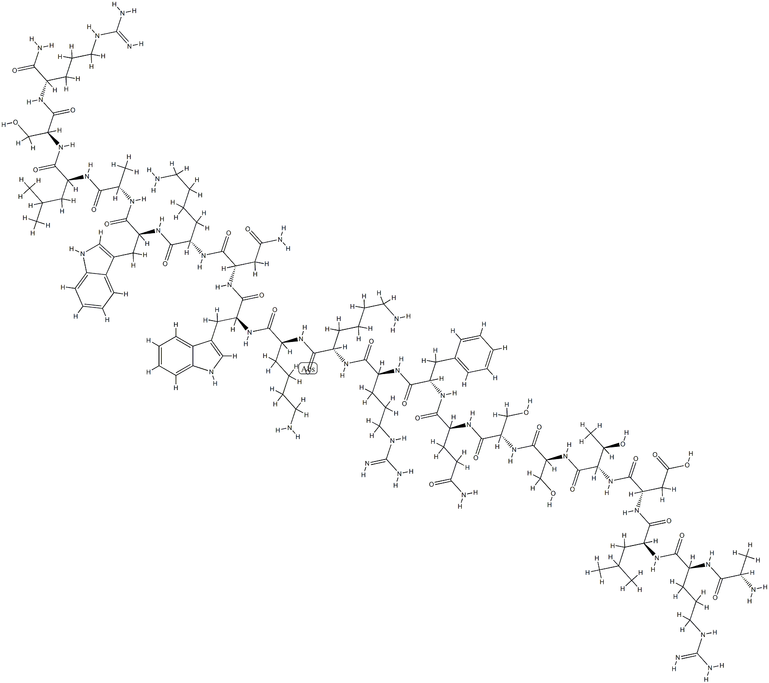 Proadrenomedullin (1-20) (rat),167699-60-7,结构式