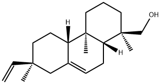 (13S)-ピマラ-7,15-ジエン-18-オール 化学構造式
