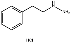 1-フェネチルヒドラジン·2塩酸塩 化学構造式