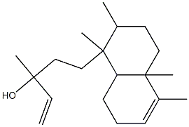 α-Vinyl-1,2,3,4,4a,7,8,8a-octahydro-α,1,2,4a,5-pentamethyl-1-naphthalene-1-propanol Struktur