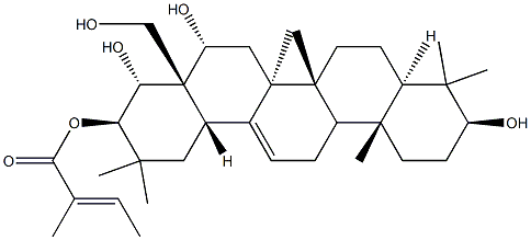 16910-21-7 Olean-12-ene-3β,16α,21β,22α,28-pentol 21-[(E)-2-methyl-2-butenoate]