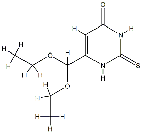 6-(diethoxymethyl)-2-sulfanylidene-1H-pyrimidin-4-one,16953-49-4,结构式