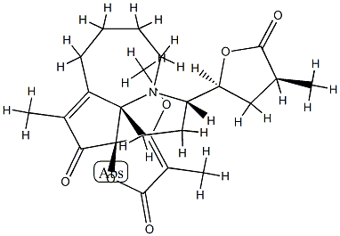 原百部次碱 结构式