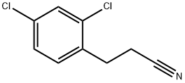 Benzenepropanenitrile, 2,4-dichloro- Structure