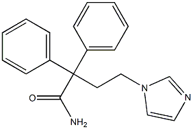 IMidafenacin Related CoMpound 1 (4-(1H-IMidzol-1-yl)-2,2-DiphenylbutanaMide) 化学構造式